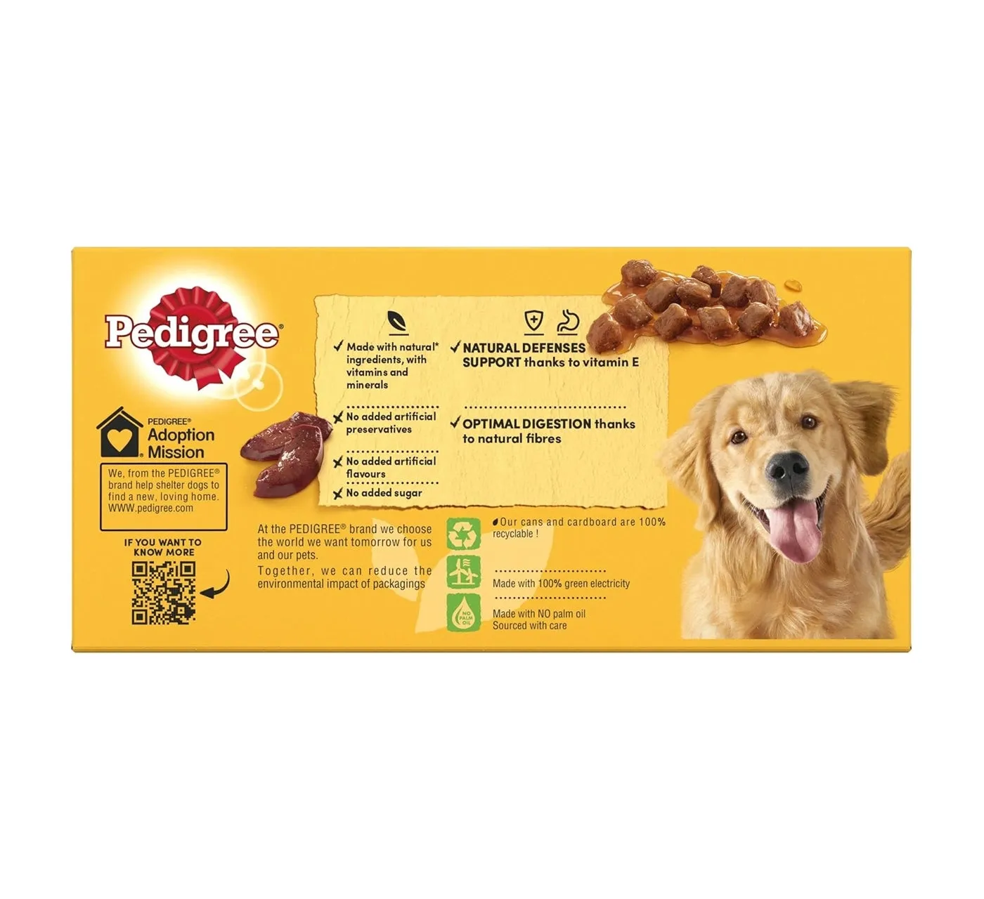 Pedigree - Chunks in Gravy Wet Dog Food Tins - 6 x 400g