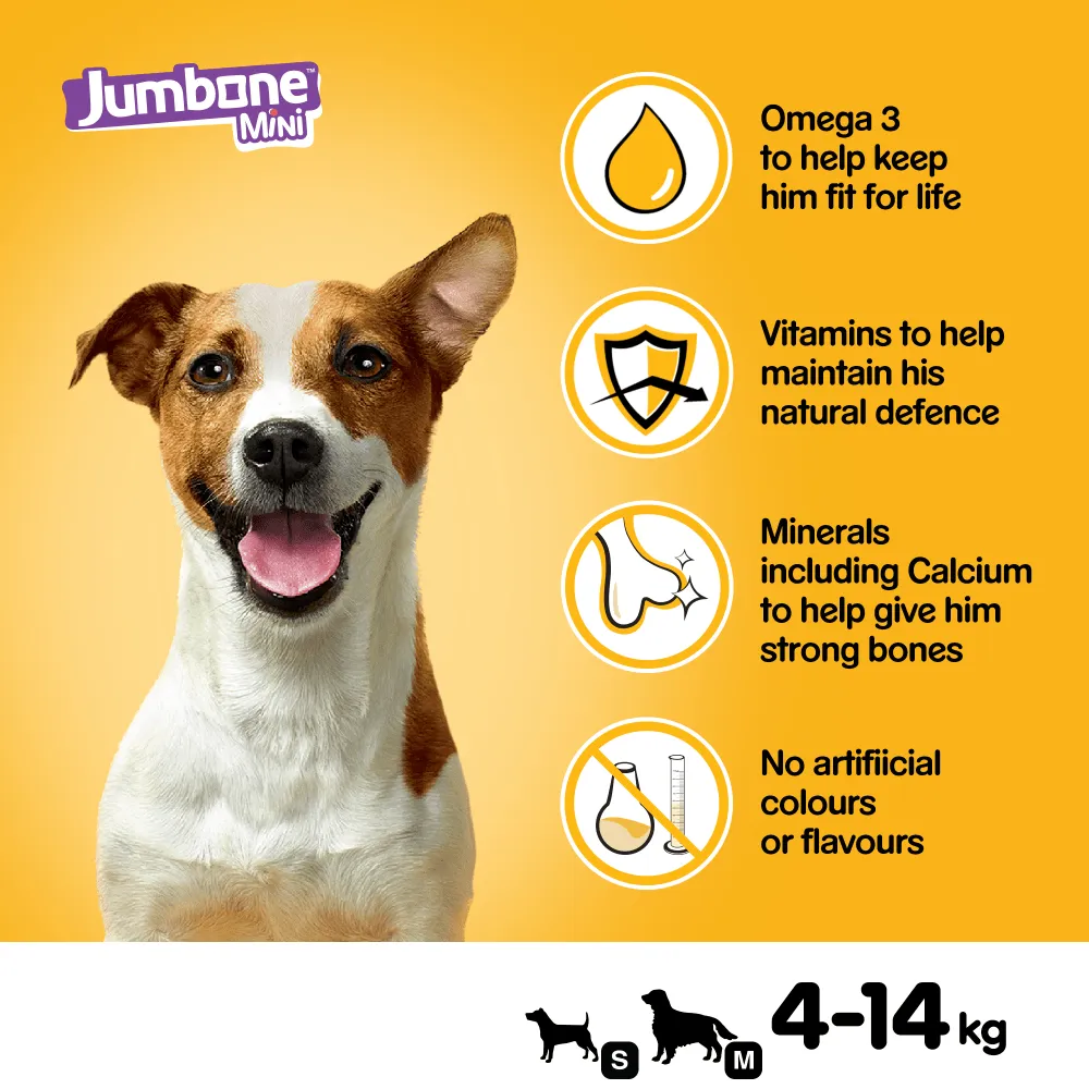 Pedigree Jumbone Mini Chicken & Lamb Chews For Dogs