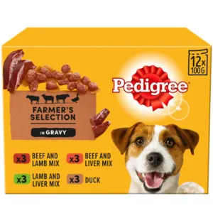 Pedigree Pouch Adult Beef Gravy 12 x 100g