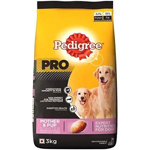 Pedigree Pro Expert Nutrition Dry Food, Starter Mother and Pup for Dogs, Chicken, 3 kg