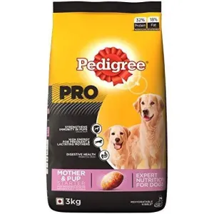 Pedigree Pro Expert Nutrition Dry Food, Starter Mother and Pup for Dogs, Chicken, 3 kg