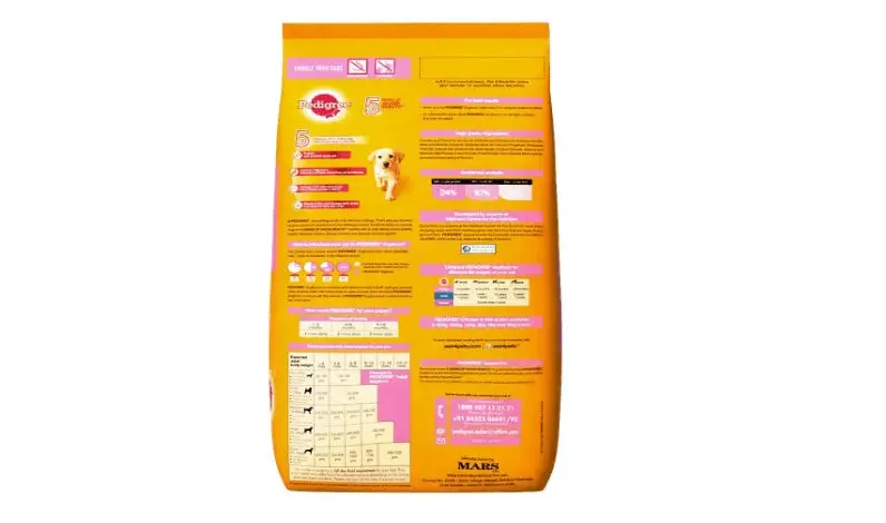 Pedigree Puppy Dog Food Chicken & Milk, 10 kg Pack