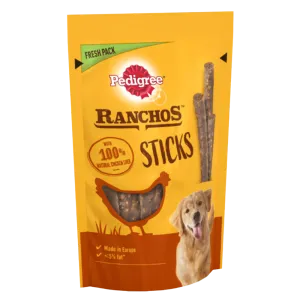Pedigree Ranchos Dog Treats - Sticks with Chicken Liver