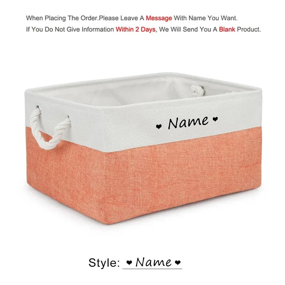 Personalized Pet Toy Basket