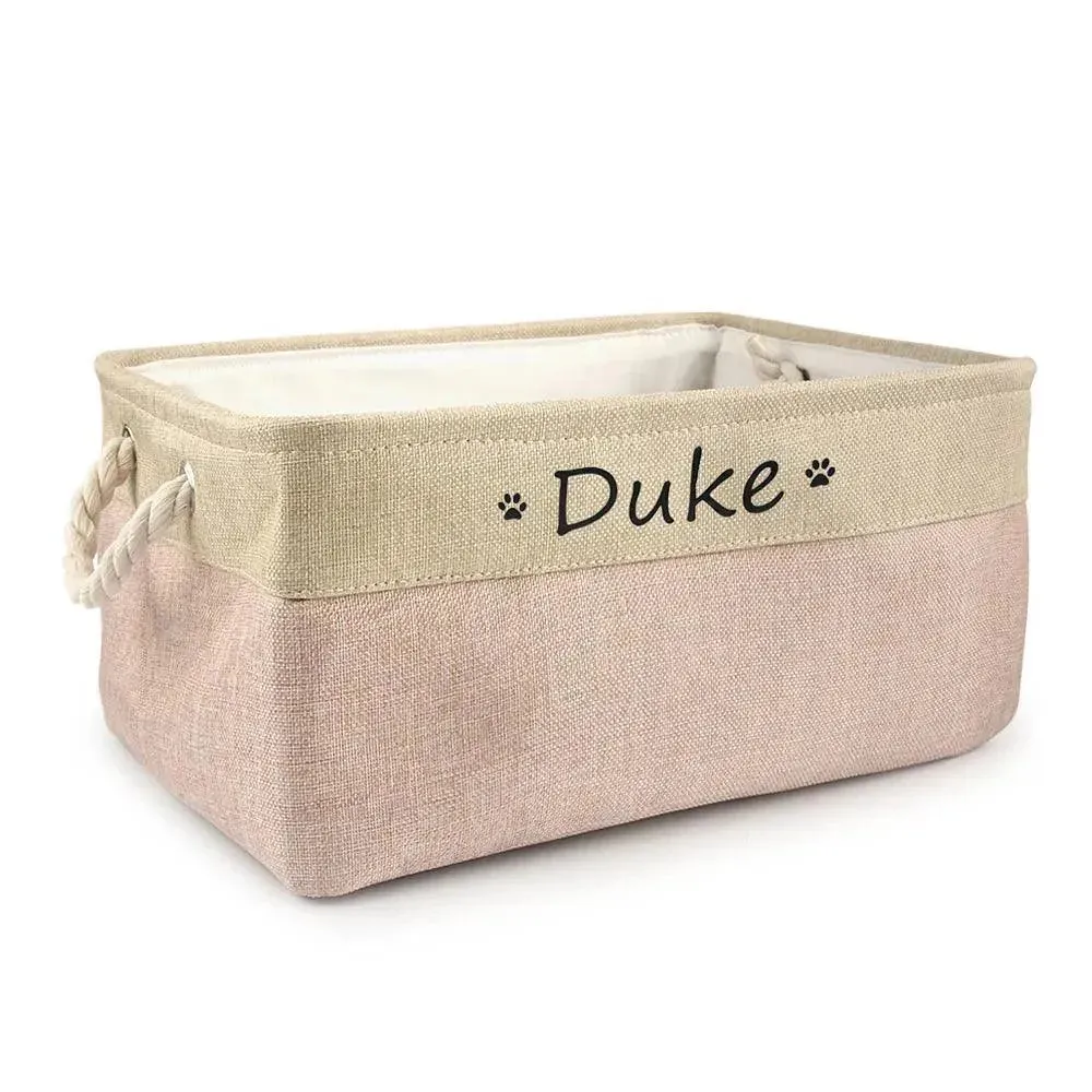 Personalized Pet Toy Basket
