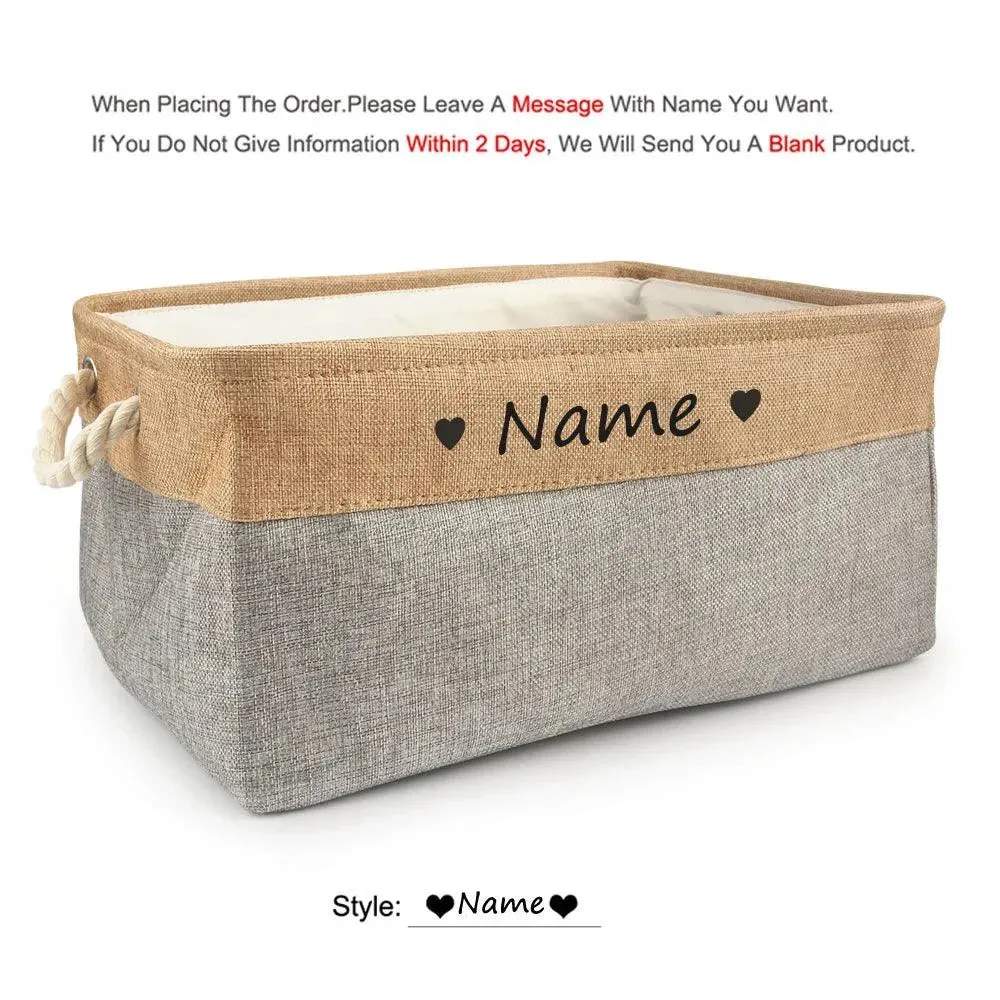 Personalized Pet Toy Basket