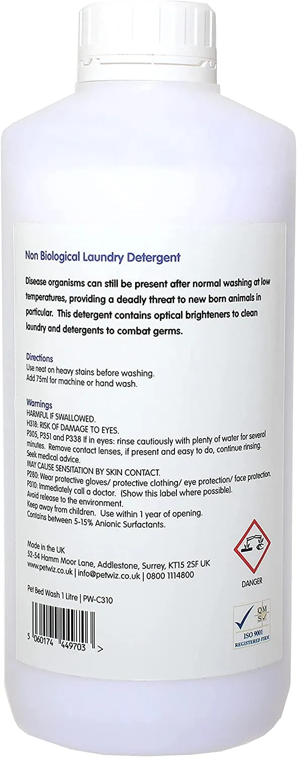 Pet Bed Wash - Non Biological Laundry Detergent