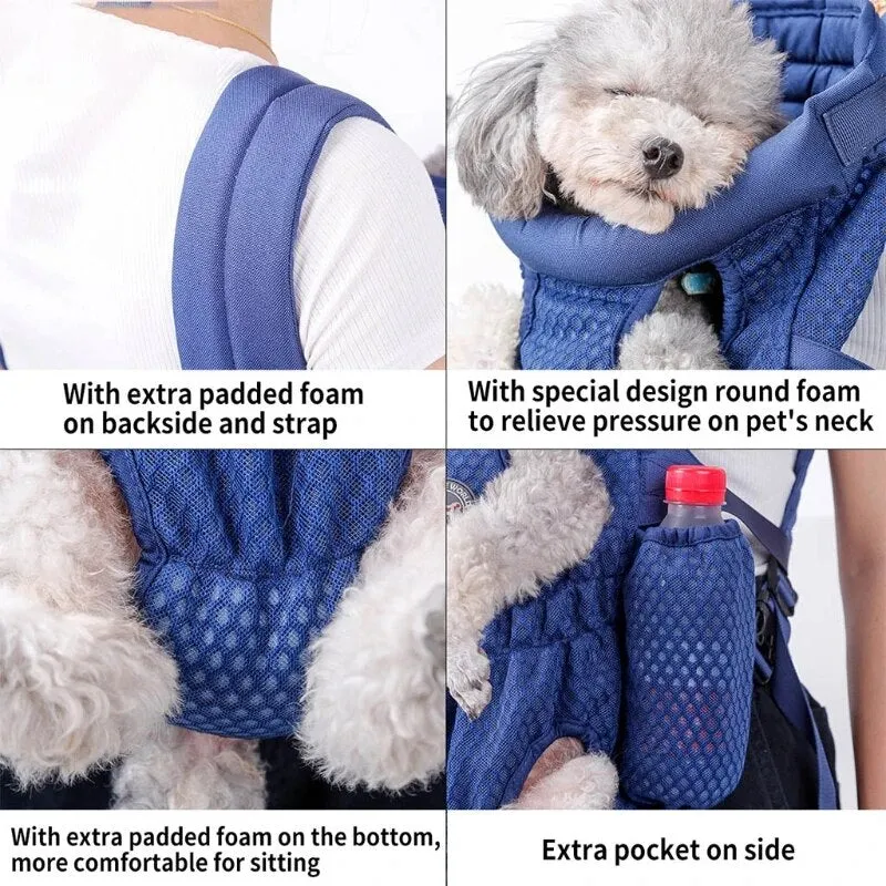Pet Carrier Backpack Adjustable Pet Front Cat Dog Carrier Mesh Pet Packback
