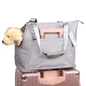 Pet Carrier Purse with Pockets Portable Dog Cat Soft Carrier Handbag