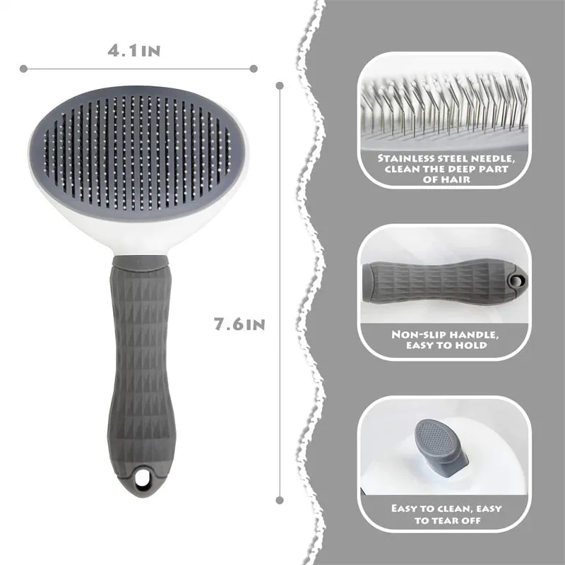 Pet Grooming Stainless Steel Hair Brush Comb