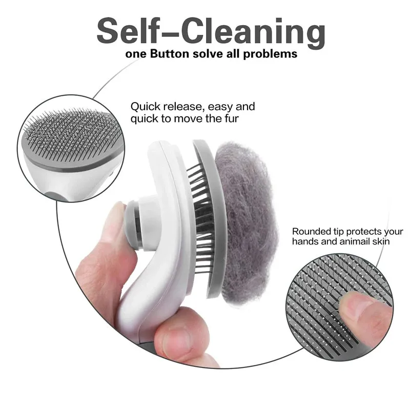 Pet Grooming Stainless Steel Hair Brush Comb