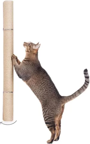 Practical Wall-Mounted Sisal Cat Gripper Post, Artificial Pet Gripper Post, Suitable for Indoor Pets Suitable for Indoor Pets
