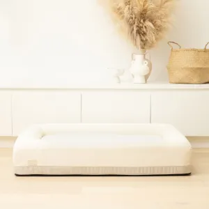 Premium Orthopedic Memory Foam Dog Bed - Beige (Large)