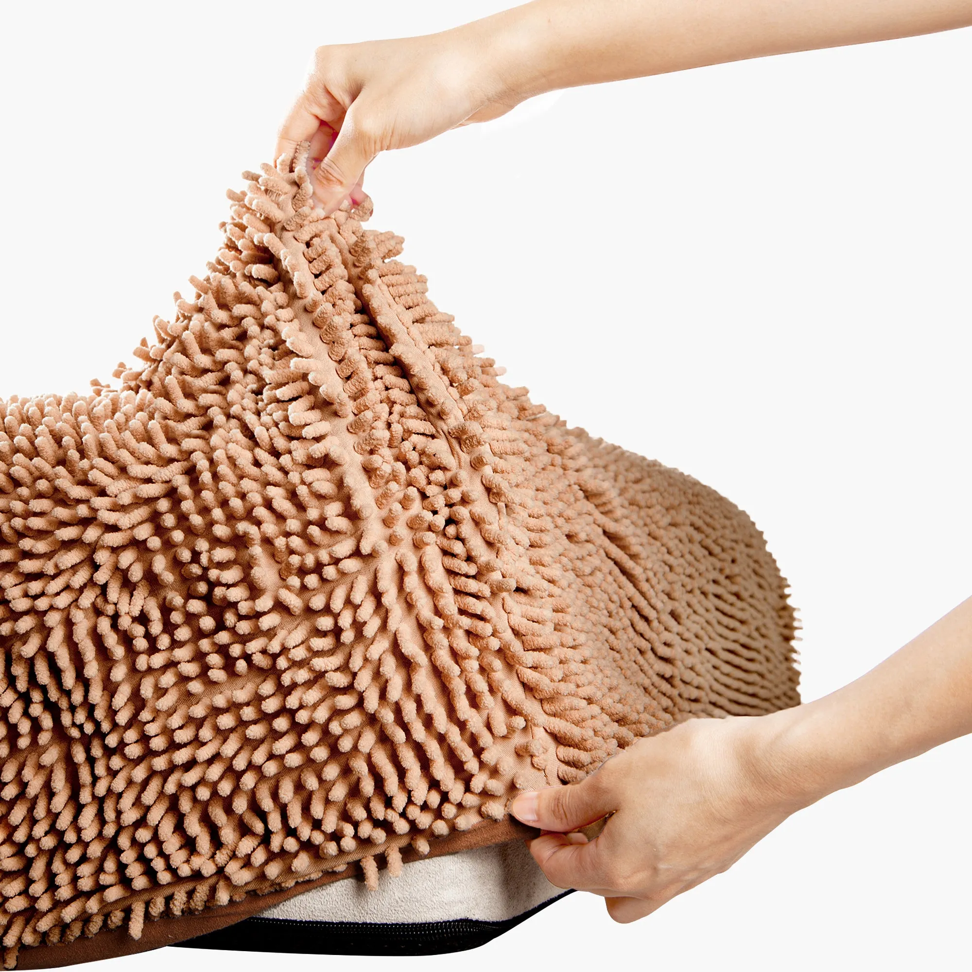 Premium Orthopedic Memory Foam Dog Bed - Brown (Small)
