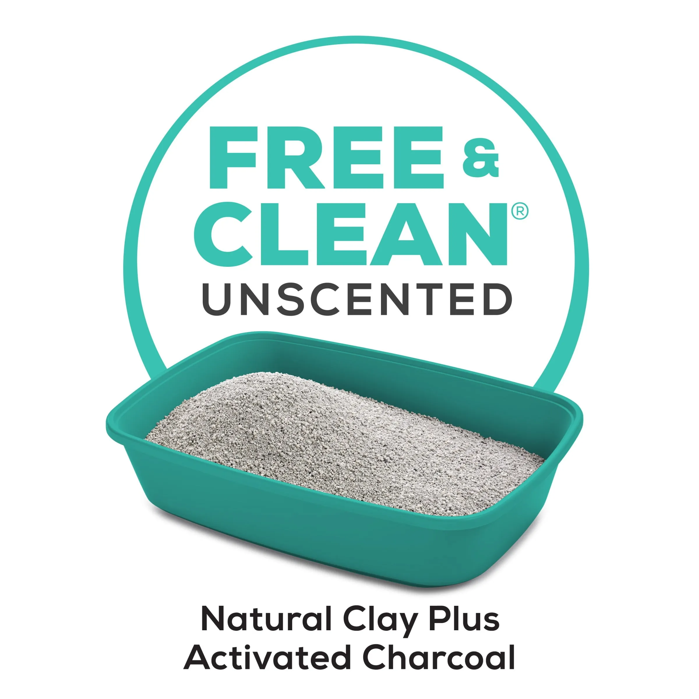 Purina Tidy Cats Clumping Cat Litter, Free & Clean Unscented Multi Cat Litter, 35 lb. Pail
