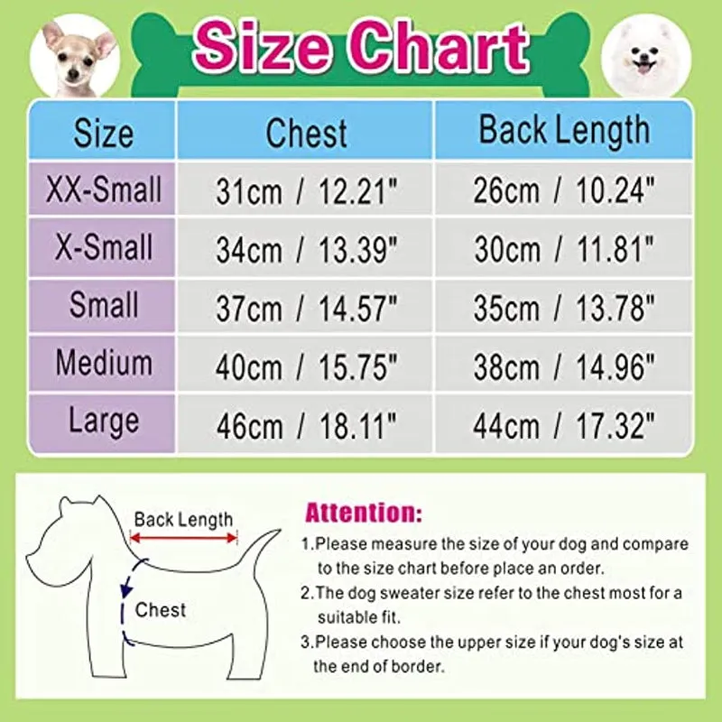 Small Dog Knitted Pet Sweater Warm Dog Sweatshirt Dog Winter Clothes