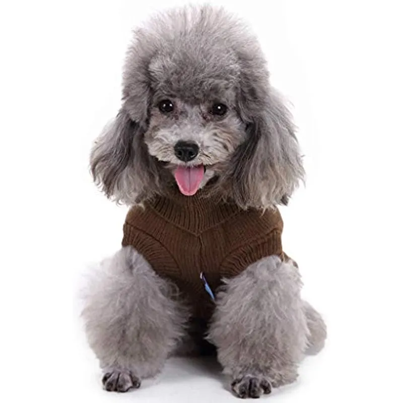 Small Dog Knitted Pet Sweater Warm Dog Sweatshirt Dog Winter Clothes
