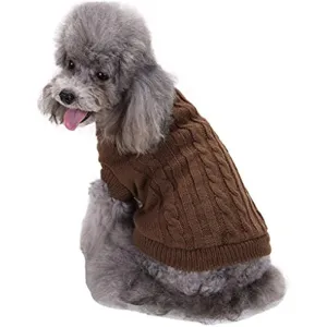 Small Dog Knitted Pet Sweater Warm Dog Sweatshirt Dog Winter Clothes