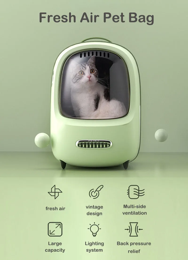 Space Capsule Pet Breathable Backpack