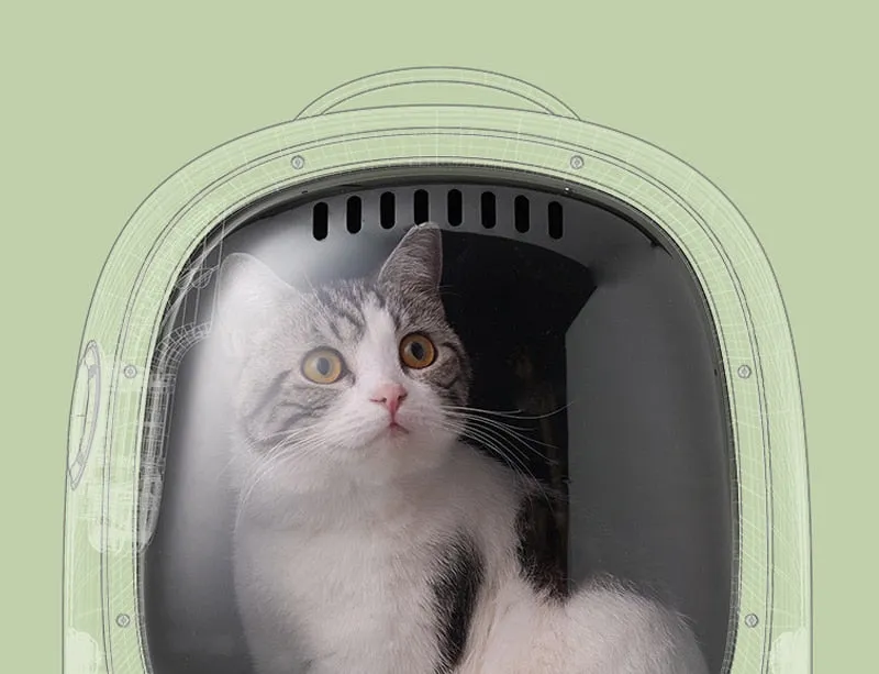 Space Capsule Pet Breathable Backpack