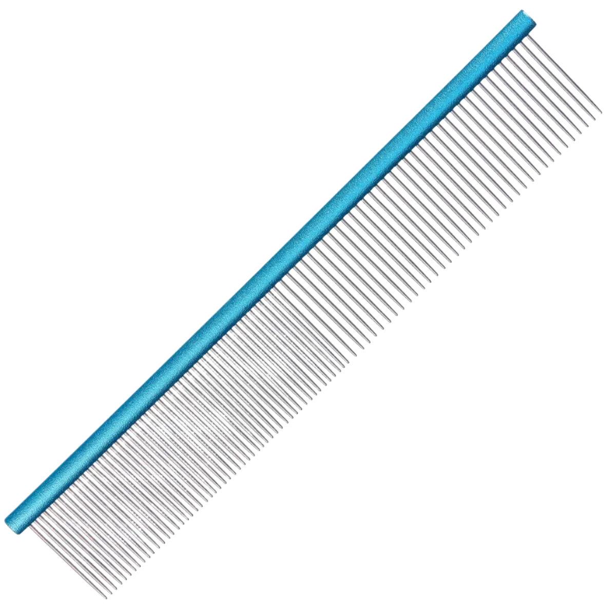 Spectrum Aluminum Comb Light Blue 50/50 with Short Teeth by Groom Professional