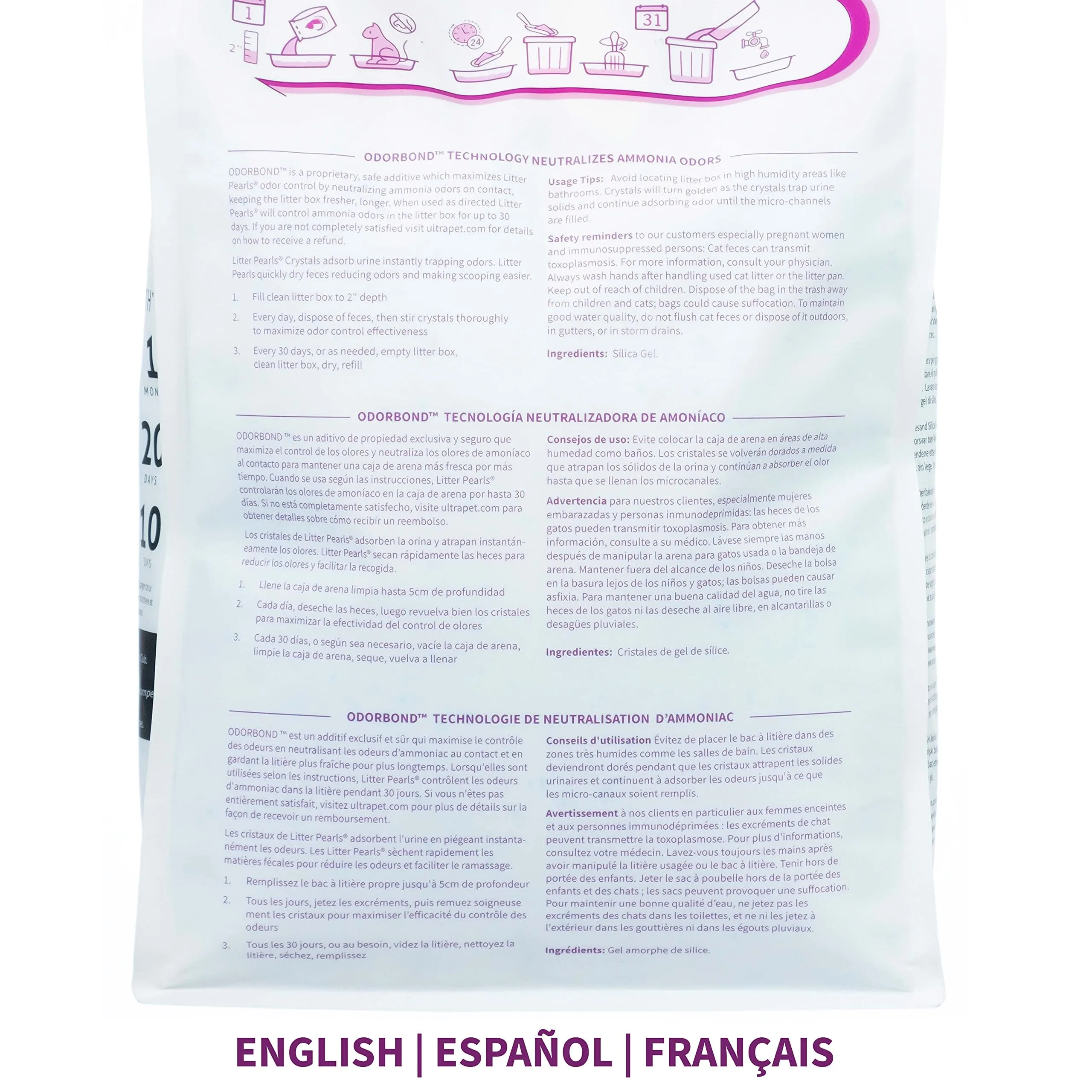 Ultra Pet Litter Pearls Micro Crystal Cat Litter