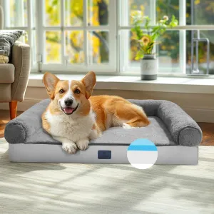 Veehoo Memory Foam Orthopedic Dog Beds-Washable Dog Bed with Removable Dutch Velvet Cover, Memory Foam Pet Bed with Sides-Non-Slip Sofa Couch for Medium Small Dogs, 29 * 20 in