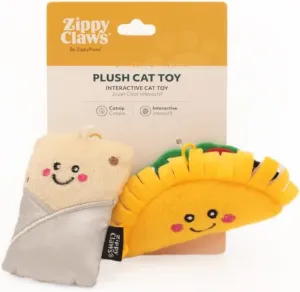 ZippyPaws Catnip NomNomz Taco and Burrito